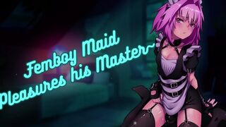 [ASMR] Femboy Maid Plays With Himself in Front of Master__ Moaning _ Intense _ NSFW _ Kissing _ Lewd - 8 image