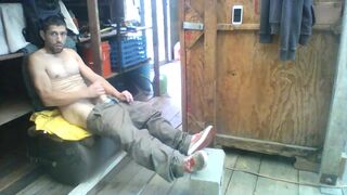Jerking Off in Shed at Work - 10 image
