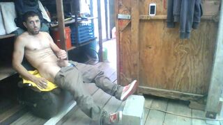 Jerking Off in Shed at Work - 12 image