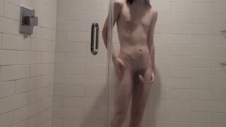 Jerking my cock in the shower (fingers in ass) | sexgodloki - 4 image