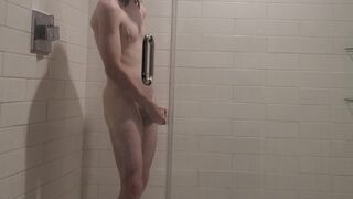 Jerking my cock in the shower (fingers in ass) | sexgodloki - 5 image