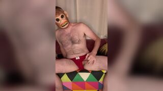 Masked Hairy Dad Bod Tighty Whities Jock Strap JO - 3 image