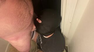 No escape sloppy head facefuck for faggot cocksucker