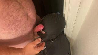 No escape sloppy head facefuck for faggot cocksucker