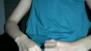 college student in sportswear jerk off and cum big load - 2 image