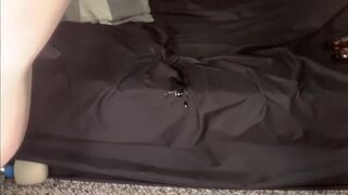 Toy + Open Crotch Oil/Shiny Grey Pantyhose