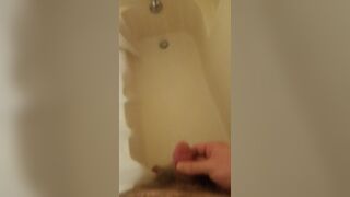 Leg-shaking cumshot during my morning shower - 13 image