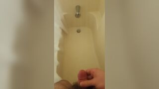 Leg-shaking cumshot during my morning shower - 2 image