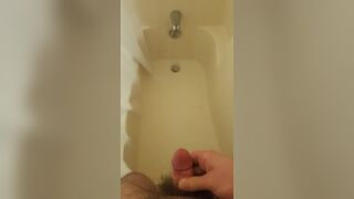 Leg-shaking cumshot during my morning shower - 4 image