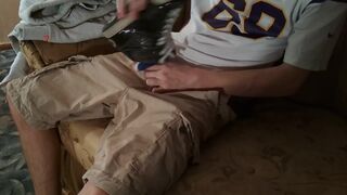 Osiris Sneakers Big Load And Cum Wearing Cargo Shorts - 10 image