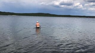 I WAS ALMOST NOTICED - Swimming NAKED and Secretly MASTURBATING on a Public Beach - 3 image