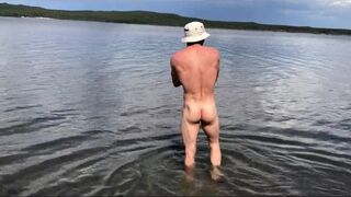 I WAS ALMOST NOTICED - Swimming NAKED and Secretly MASTURBATING on a Public Beach - 7 image