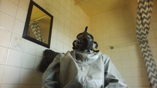 me jameschris playing in my chemical suit top and masks - 15 image
