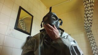 me jameschris playing in my chemical suit top and masks - 8 image