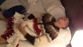 Sweater fetish play with three cum shots sweater jumper masturbation - Chase Pike