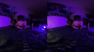 Close up toy riding in VR