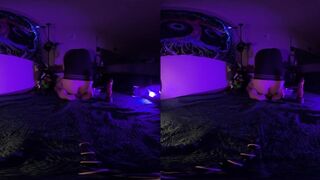 Close up toy riding in VR