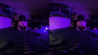 Close up toy riding in VR