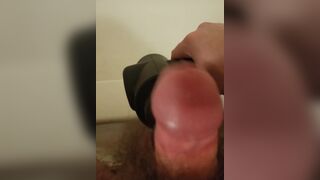 TORTURING my pulsing cock till it explodes!