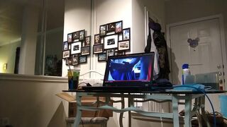 20220707 I am enjoying my under my desk that I just made!