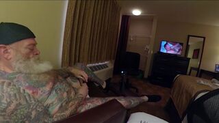 Inked Daddy Bear Playing and Fucking in Hotel - 3 image