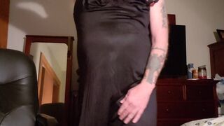 My wifes lingerie, drinking my piss and begging for a big black cock!