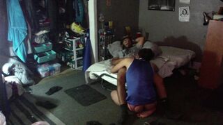 Window Top (I snuck him into my bedroom and made him climb in/out of the window) hehe