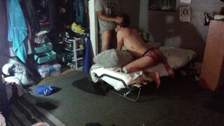 Window Top (I snuck him into my bedroom and made him climb in/out of the window) hehe