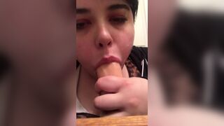 cute boy gives dildo sloppy head - 11 image