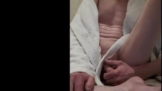 MeMySelfAndMyOwn Cam Session Teasing in bathrobe part 4 of 10
