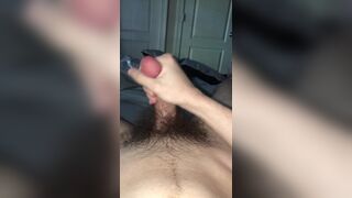 19 year old hairy college guy jerk session