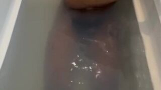 Black college twink takes bath with 8 INCH DILDO - 9 image
