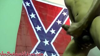 Black homo barebacks amateur buddy and cums on his chest