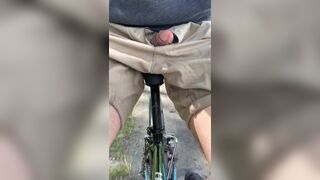 Inexperienced boy public flash dick on bike to strangers - 3 image