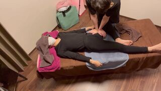 Blaming from the groin to the nipples to the pr*ck of the man in black tights.