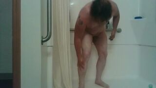 Shaving and showering on webcam - 8 image