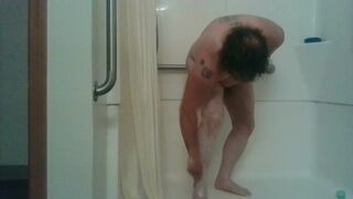 Shaving and showering on webcam - 9 image
