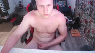 Muscular boy is playing with his Penis - 12 image