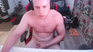 Muscular boy is playing with his Penis - 13 image