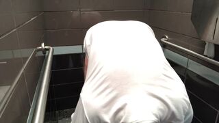 Preston Parker Jerks Off in Public Restroom - 12 image