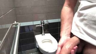 Preston Parker Jerks Off in Public Restroom - 6 image