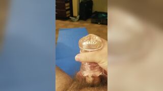 Cumshot goes the distance!