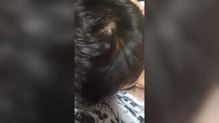 The putito / my Slave Swallowing All (gagging) is swallowed to the eggs