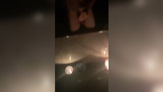 Late Night Cumshot in Candlelit Bathroom - 5 image