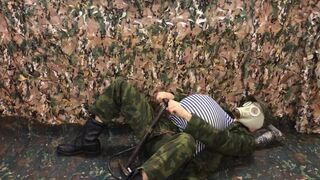 Russian Military Man PUMPS His stomach with A PUMP and Cums in Your FACE!!! - 7 image