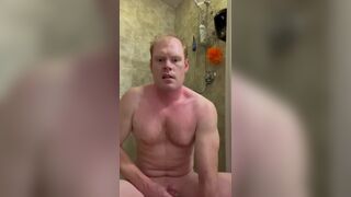Hot RedHead takes a Shower and Jerks off to You!