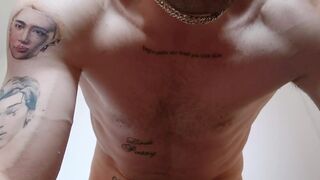 Athletic body flexing muscles and giving you submissive POV