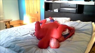 Red morph man humps spiderman and shoots through his suit - 14 image