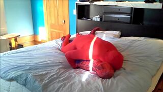 Red morph man humps spiderman and shoots through his suit - 3 image