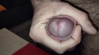 close up long masturbation spitting balls tied cumshot - 4 image